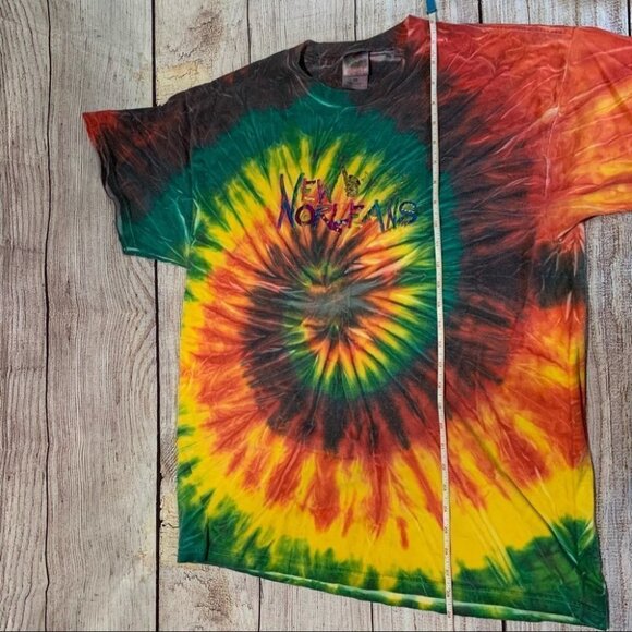 Vintage Tie Dye New Orleans Embroidered Tee - Picture 5 of 8